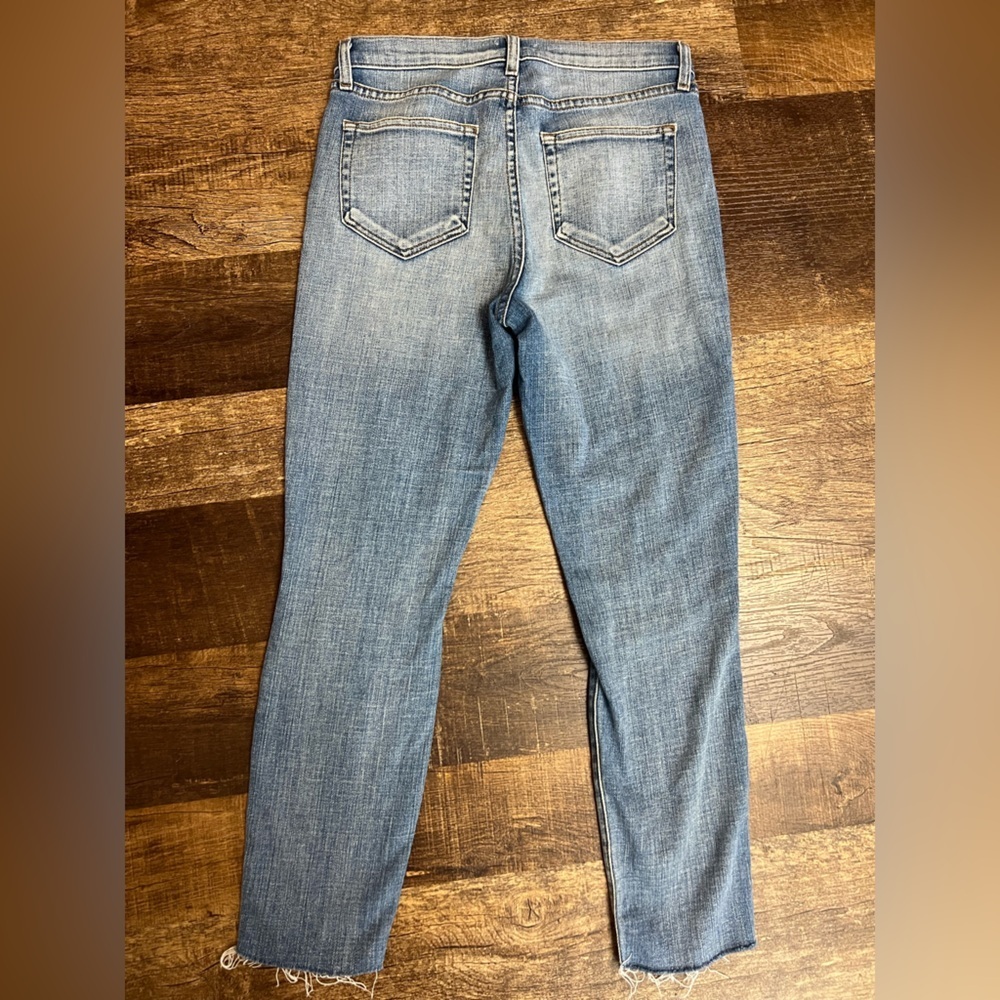 NWOT L'AGENCE El Matador High Rise Slim Jeans Size 27 Dry Ice Raw Hem - Picture 12 of 12
